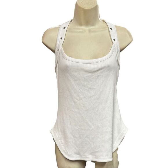 The Attico Eyelet-Embellished Ribbed-knit Tank Top NWT Size 42/ US 4-6 - Picture 6 of 12